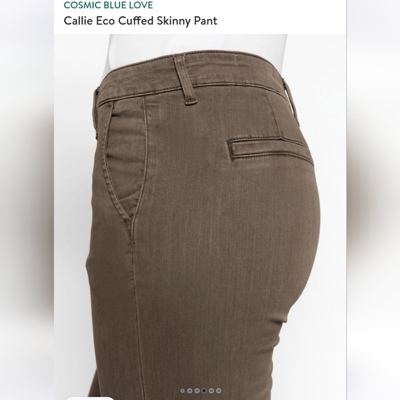 Cosmic Blue Love - Callie Cuffed Skinny Pant, 26 - Picture 5 of 9